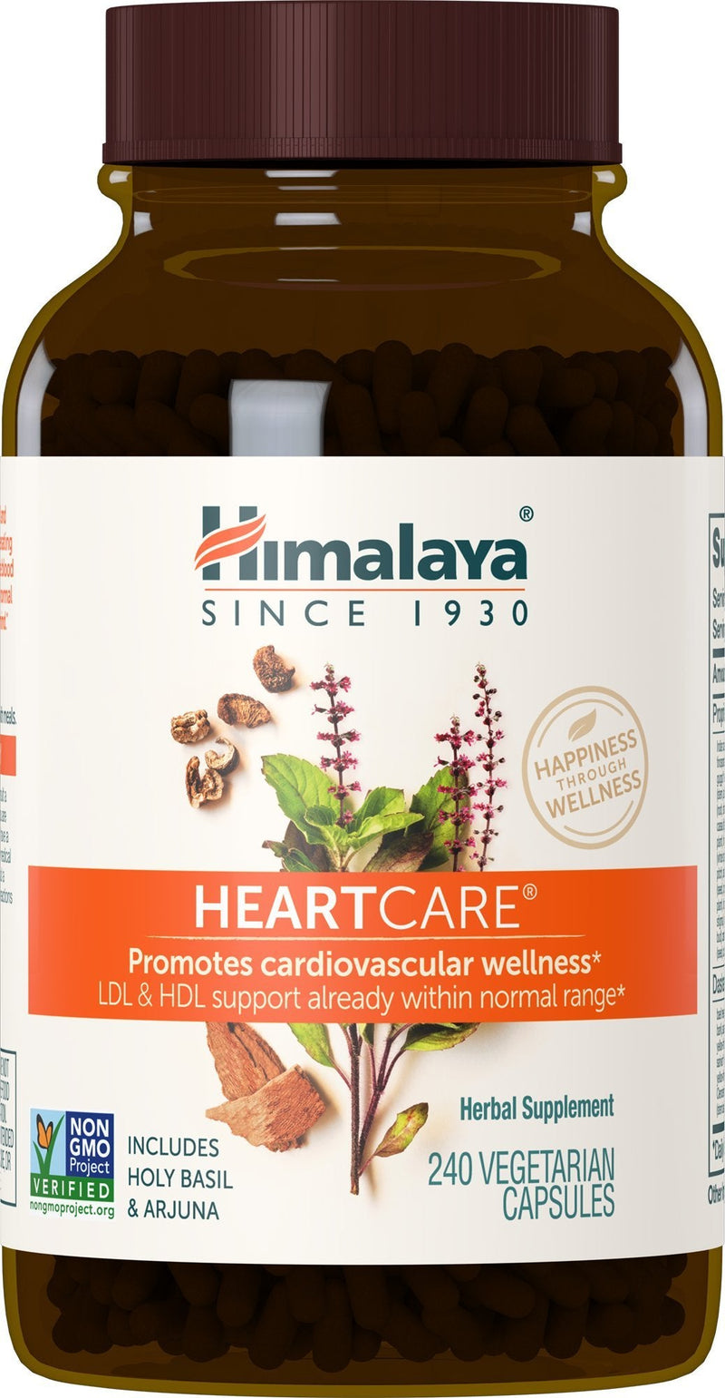 Himalaya HeartCare, Cholesterol & Blood Pressure Supplements for Cardiovascular Wellness and Heart Health, 720mg, 240 Capsules, 2 Month Supply 240 Count (Pack of 1) - BeesActive Australia