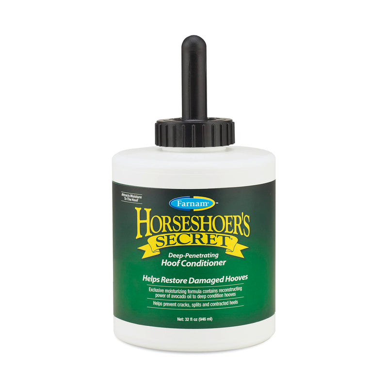 Farnam Horseshoer's Secret Deep-Penetrating Hoof Oil for Horses, Conditions Dry Hooves and Prevents Cracks, Splits and Contracted Heels, Contains Avocado Oil, 32 Oz. - BeesActive Australia