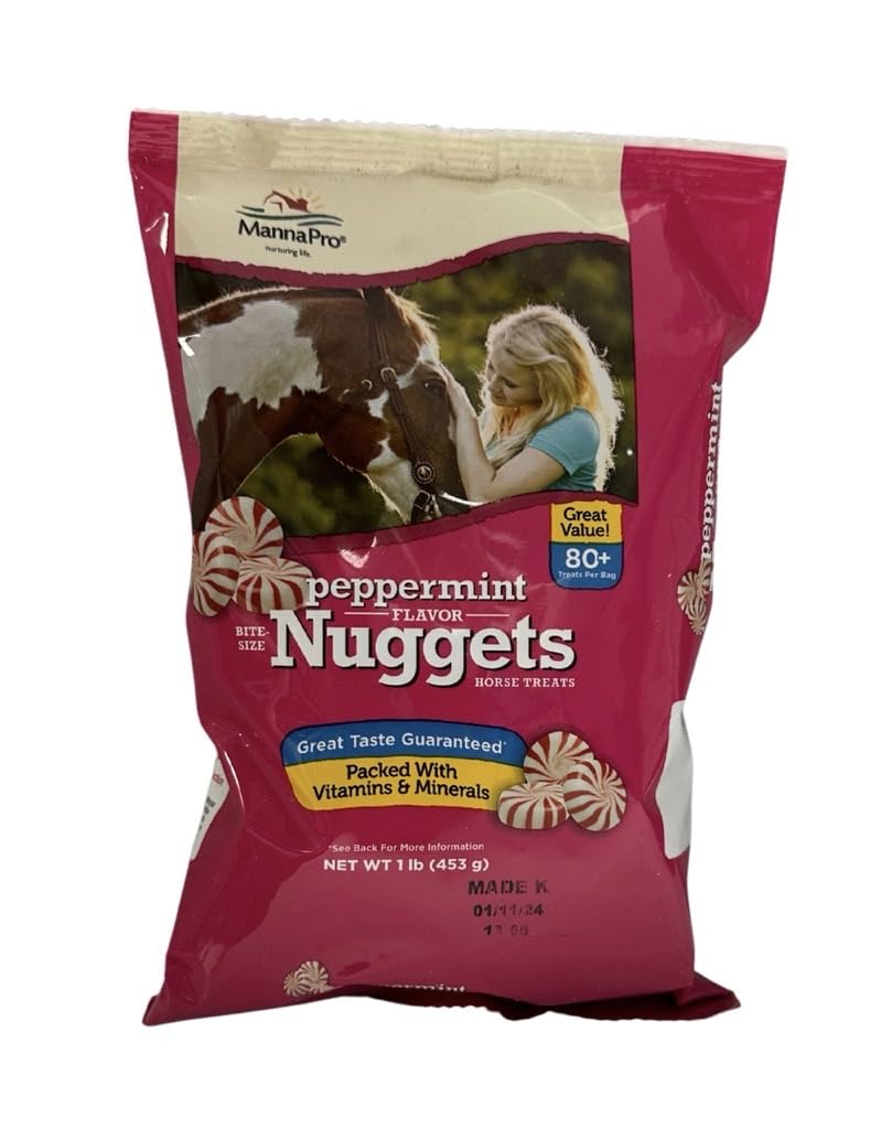 Manna Pro Bite-Size Peppermint Flavor Nuggets | Packed with Vitamins and Minerals | 1 Pound 16 Fl Oz (Pack of 1) - BeesActive Australia