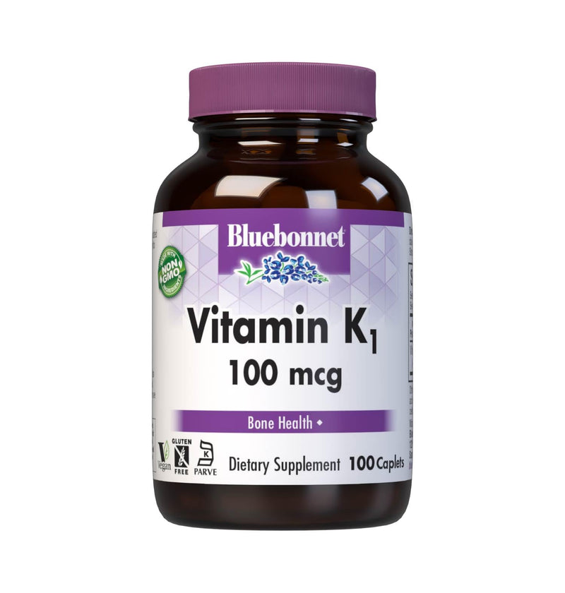 BlueBonnet Vitamin K1 Caplets, 100 Count - BeesActive Australia