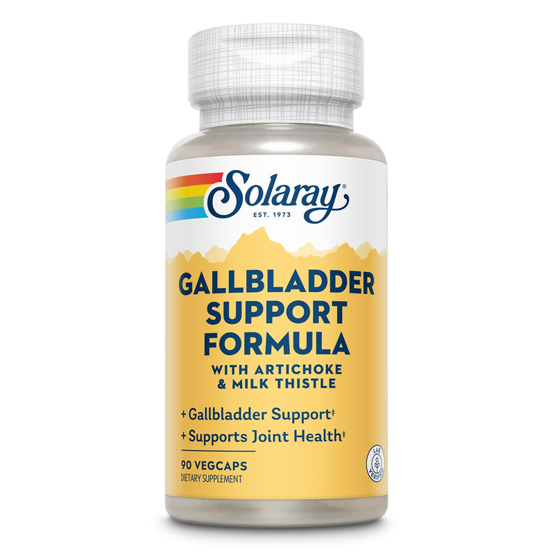 SOLARAY Gallbladder Support Formula | Healthy Gallbladder & Liver Support | 30 Servings | 90 VegCaps - BeesActive Australia