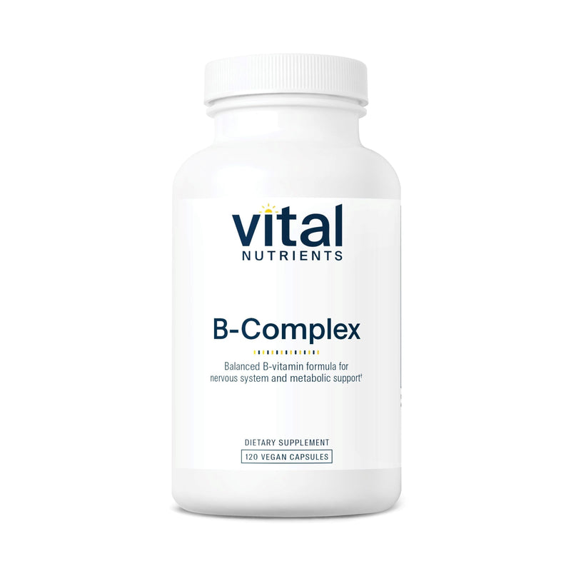 Vital Nutrients Vitamin B-Complex - Vegan High-Potency Methylated B Complex Vitamins - B Vitamins Support Energy Production, Metabolism, and Heart Health* - Gluten, Dairy, Soy Free - 120 Capsules 120 Count (Pack of 1)