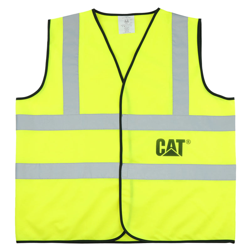 CAT Unisex's CAT019501X High Visibility Safety Vest ANSI Approved, X-Large, Green, XL