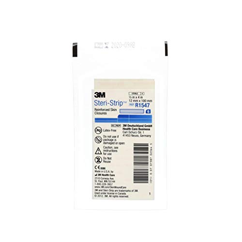 3M Steri-Strip Elastic Skin Closures - 1/2" x 4" - 6 strip envelope - - Box of 50