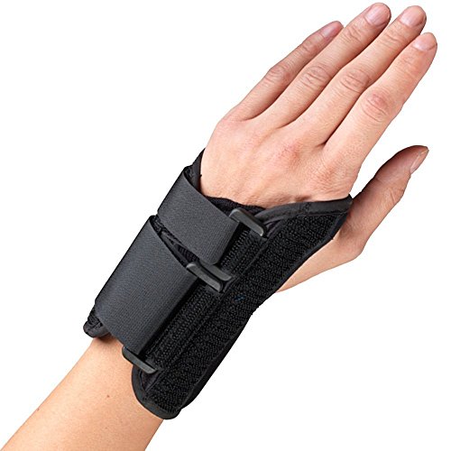 OTC Wrist Splint, 6-Inch Petite or Youth Size, Wrist Sprains, Post Cast Removal, Lightweight Breathable, Medium, 6 Inch (Left Hand) Medium (Pack of 1) 6 Inch (Left Hand)