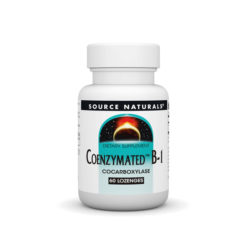 Source Naturals Coenzymated B-1, Cocarboxylase, 60 Lozenges | Essential Nutrient | Nerve Support | Brain Support* 60 Count (Pack of 1)