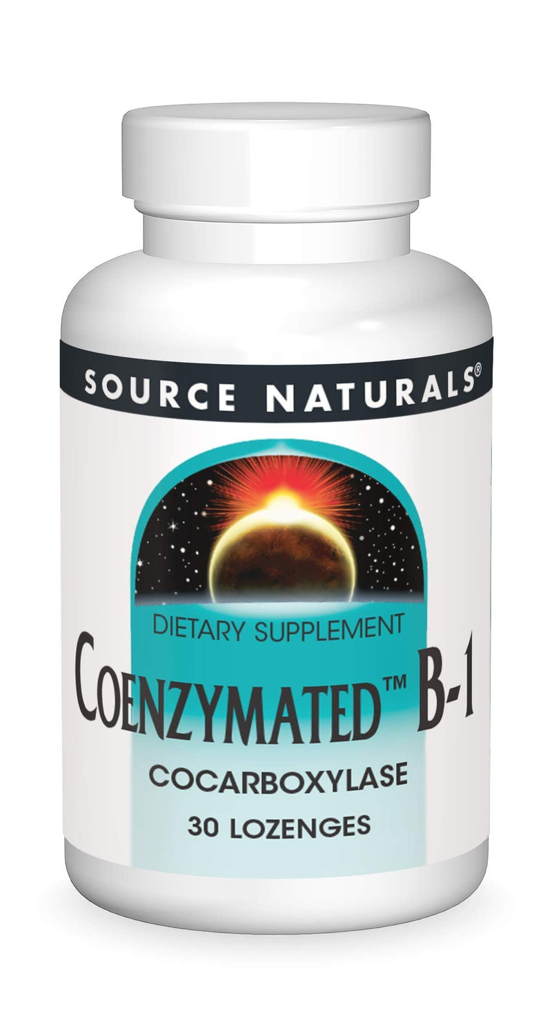 Source Naturals Coenzymated B-1, Cocarboxylase, 25 Mg, 30 Count 30 Count (Pack of 1)