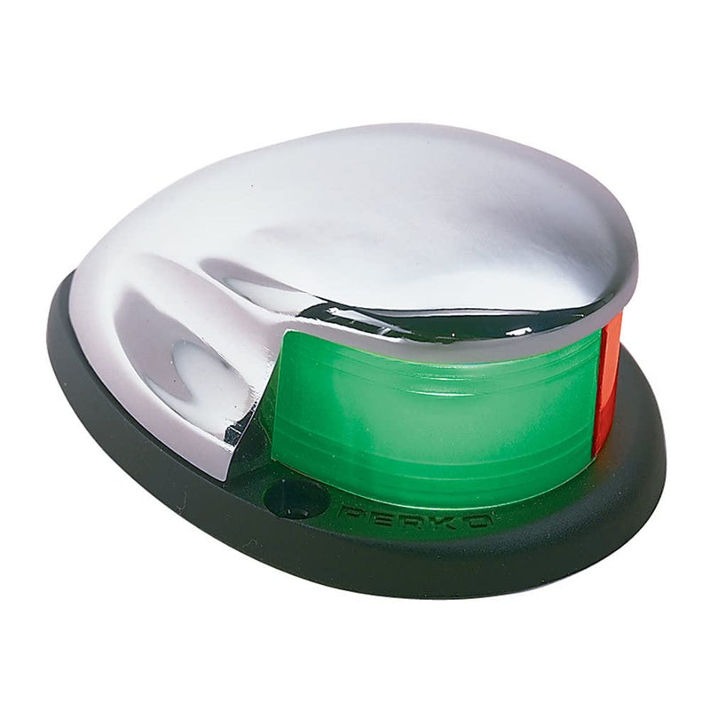 Perko 0227DP0CHR Horizontal-Mount Bi-Color Navigation Light 3-1/4" L x 2-5/16" W x 5/8" H - BeesActive Australia