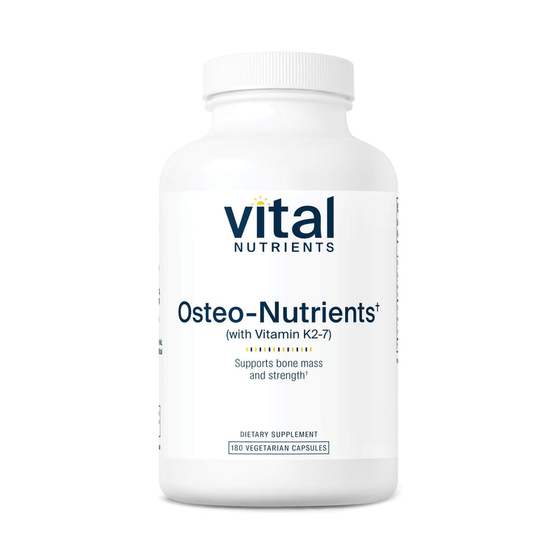 Vital Nutrients Osteo-Nutrients - Vitamin K2 + D3, Calcium, and Magnesium for Bone & Heart Support* - Vegetarian Supplement - Gluten, Dairy, Soy Free - 180 Capsules