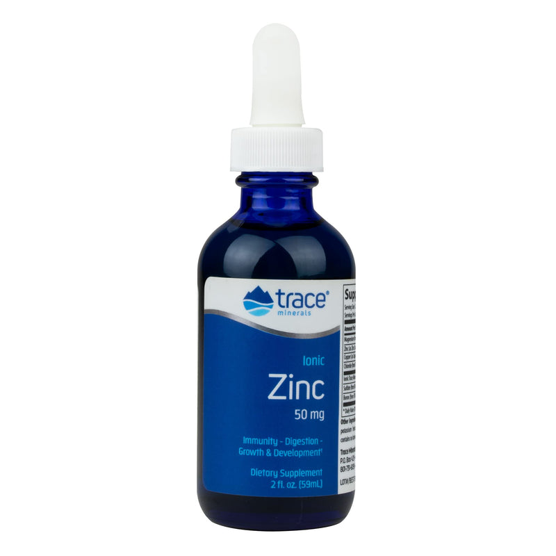 Trace Minerals | Liquid Ionic Zinc | 50 mg Zinc with Magnesium | Supports Immune System, Digestion, Growth, & Development | for Kids and Adults | 45 servings, 2 fl oz (1 Pack) Unflavored 2 Fl Oz (Pack of 1) - BeesActive Australia