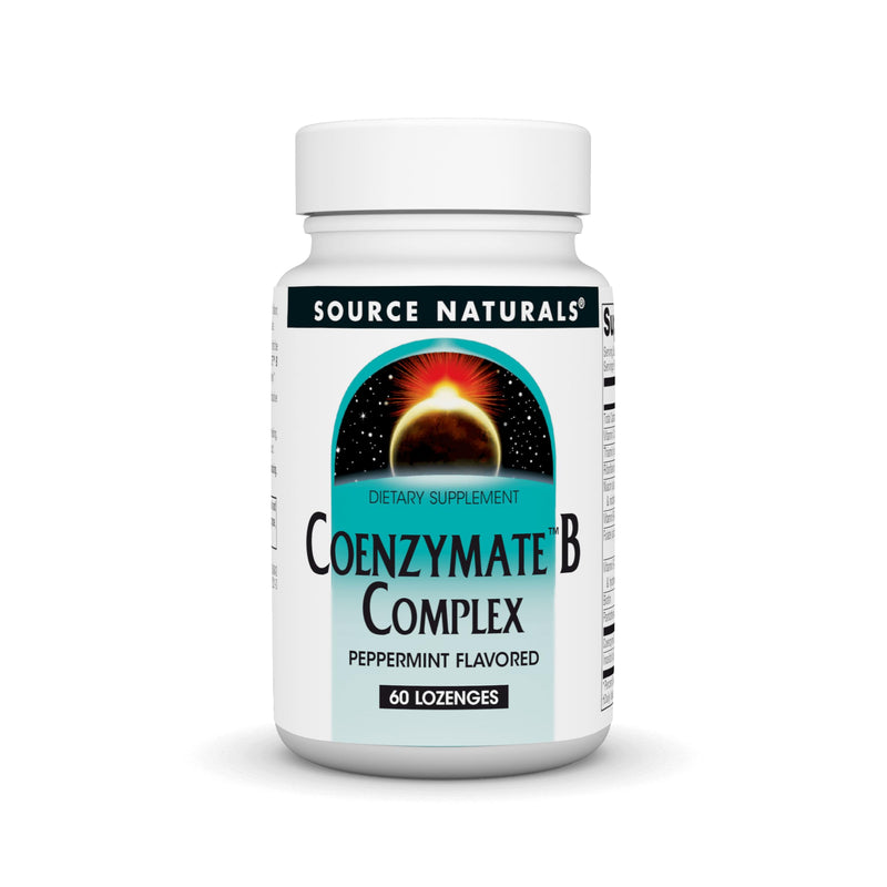 Source Naturals Coenzymate B Complex - 60 Lozenges | Peppermint Flavored Vitamin B that Melts in Mouth 60 Count (Pack of 1)