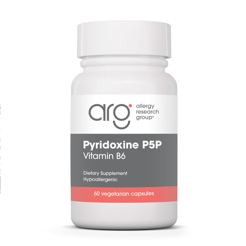 ARG Pyridoxine P5P Active Vitamin B6 Formula, 60 Capsules | Pyridoxal-5-Phosphate Active Vitamin B6 for Amino Acid and Lipid Metabolism Support, Hypoallergenic Formula