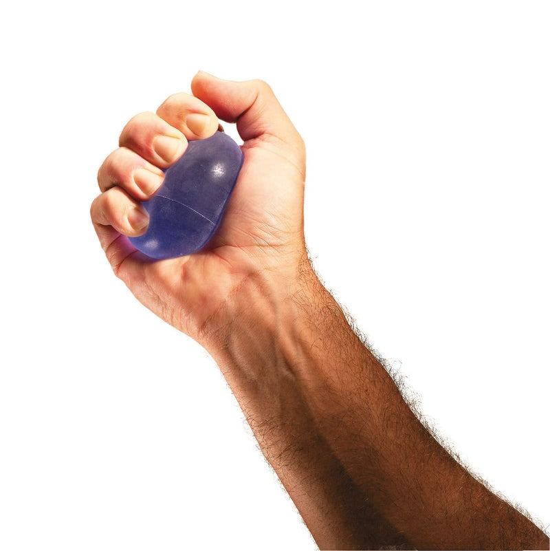 THERABAND Hand Exerciser, Ball For Hand, Wrist, Finger, Forearm, Grip Strengthening & Therapy, Squeeze Ball to Increase Hand Flexibility & Relieve Joint Pain, X-Large Blue, Firm Blue - Firm