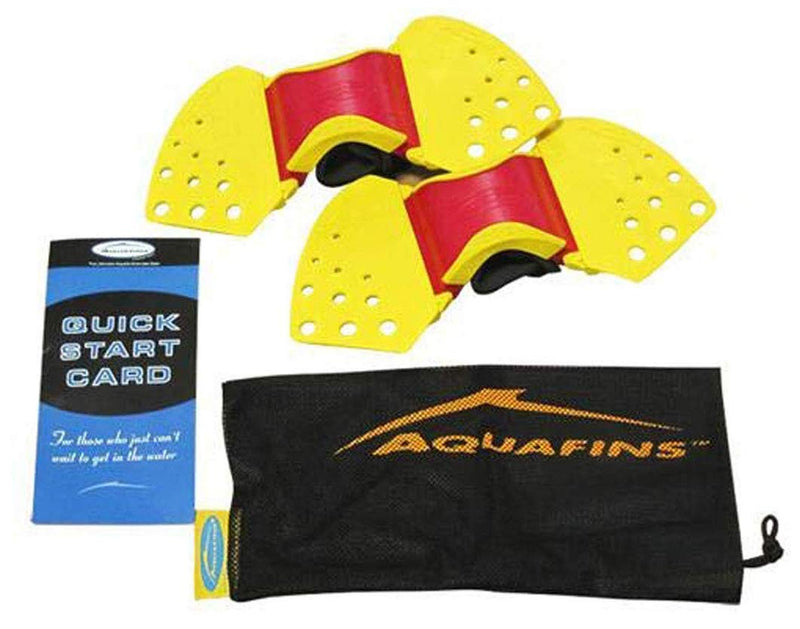 THERABAND Aquafins Aquatic Exercise Kit For Water Resistance Training for Upper/Lower Body, Pool Physical Therapy, Water Aerobics Equipment, 2 Fins, Mesh Bag, and Quick Start Exercise Instructions Accessories Aqua Fins - BeesActive Australia