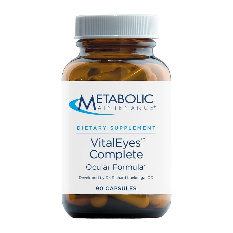 Metabolic Maintenance VitalEyes Eye Health Lutein, 90 Capsules | Lutein and Zeaxanthin for Vision and Macular Support, Antioxidant Ocular Formula, Gluten-Free, 30 Servings