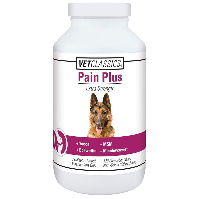 Vet Classics Pain Plus Extra Strength Health Supplement for Dogs - 120 Chewable Tablets - BeesActive Australia