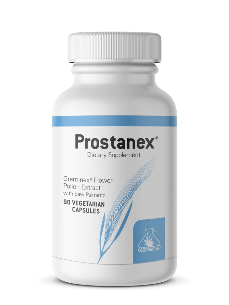 Graminex Prostanex Prostate Supplement: 90 Vegetarian Capsules | Flower Pollen Extract, Saw Palmetto - Support for Bladder Control & Urinary Tract Health, Rye Pollen Extract Made in USA