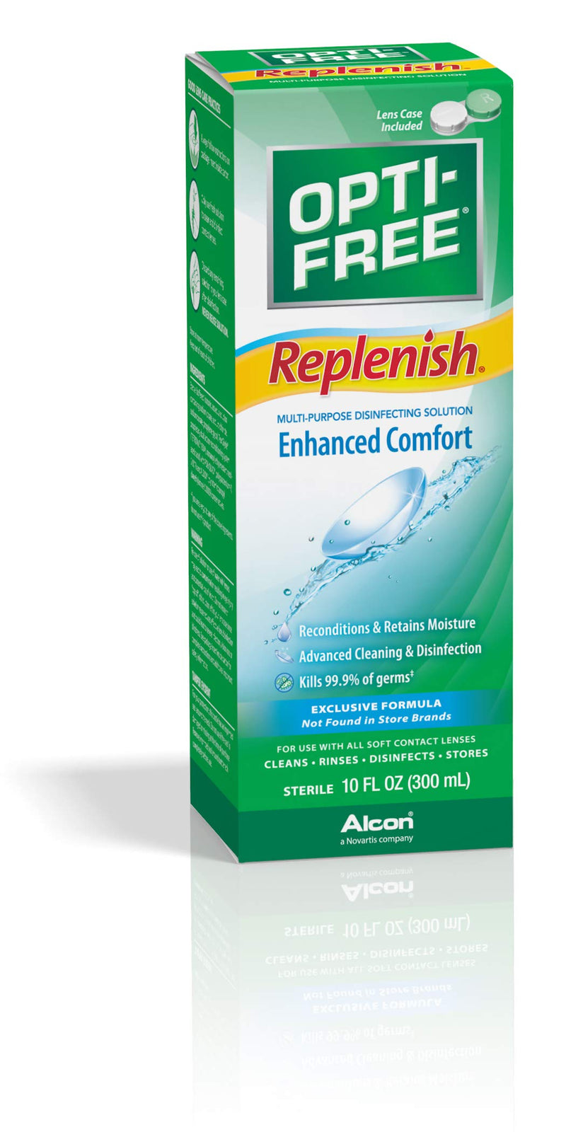 Opti-Free Replenish Multi-Purpose Disinfecting Solution With Lens Case, 10 Fl Oz Transparent 10 Fl Oz (Pack of 1) - BeesActive Australia