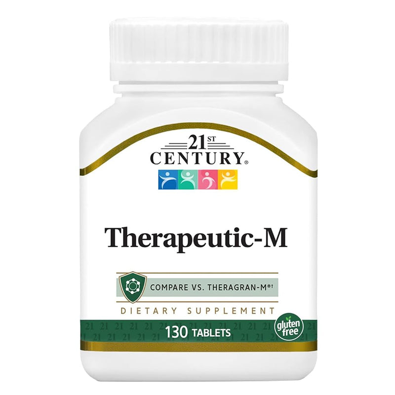 21st Century Therapeutic M Multivitamin & Mineral Tablets, 130 Count Unflavoured 130 Count (Pack of 1)