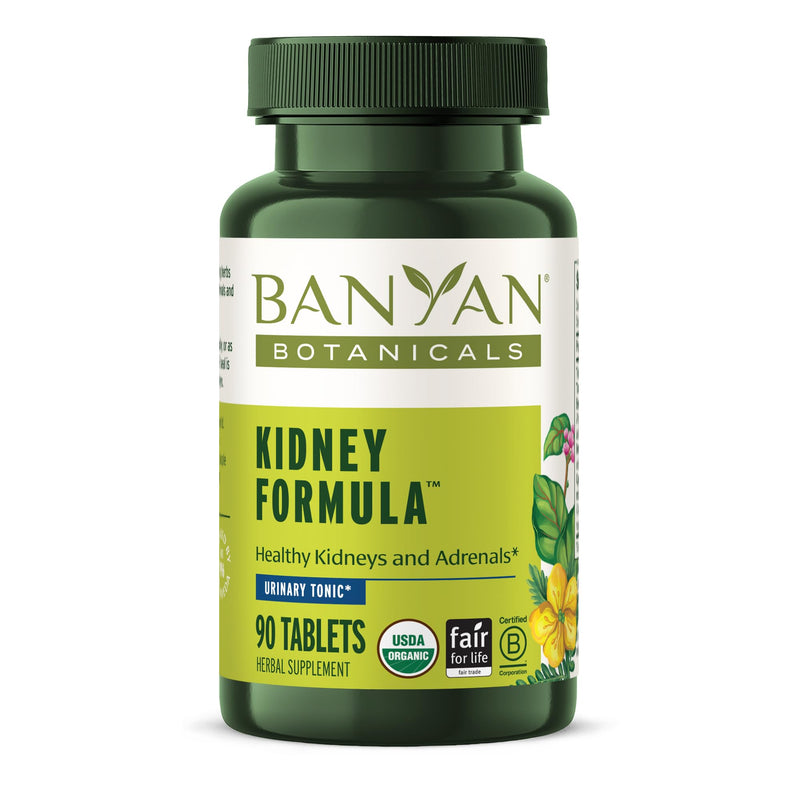 Banyan Botanicals Organic Kidney Formula–Urinary Tract Support & Detox Supplement–Gokshura & Punarnava for Fluid Balance & Systemic Cleansing–Cooling Genitourinary Tonic-90 Tablets-USDA Organic - BeesActive Australia