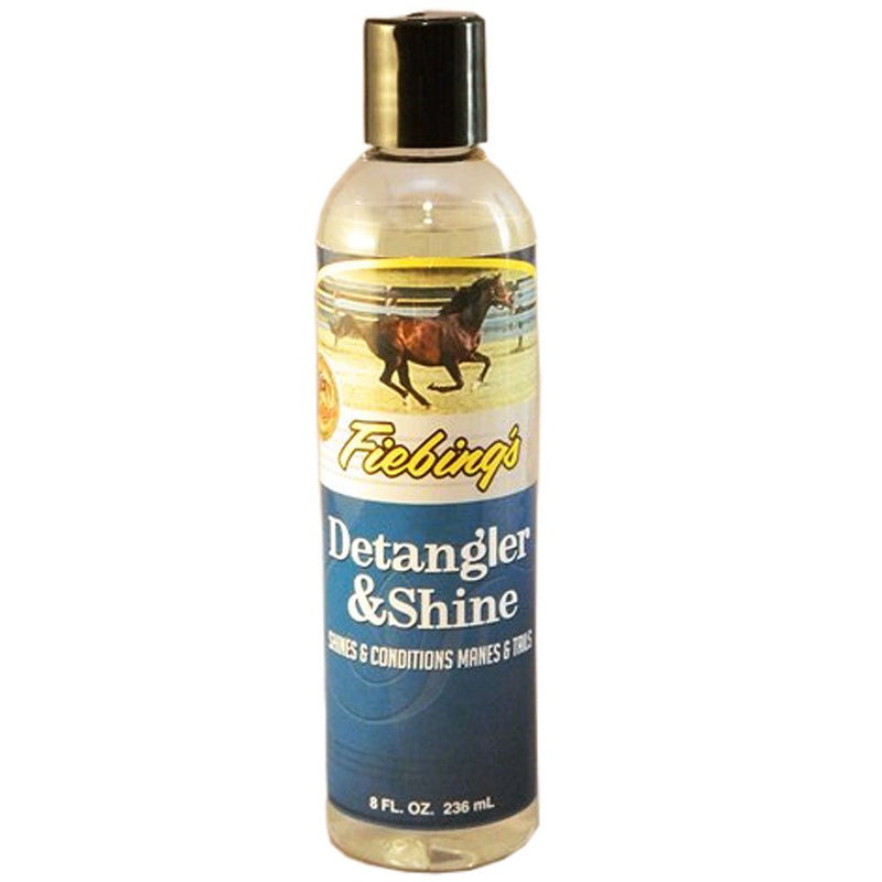 Fiebing's Detangler & Shine (8 oz) - Horse Detangler & Hair Polish - Conditions Coat, Mane, Tail for Horses & Dogs - Works Instantly to Repel Dust & Dirt, Reduce Hair Breakage & Flyaways, Add Shine - BeesActive Australia