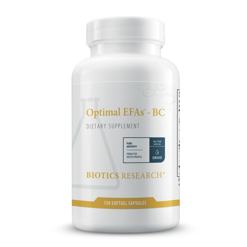 BIOTICS RESEARCH Optimal EFAs - BC, Proprietary Blend of Fish, Flaxseed and Blackcurrant Seed Oils. Balance of Omega3, 6 and 9 Fatty Acids, 120 Softgels Unflavored 120 Count (Pack of 1)