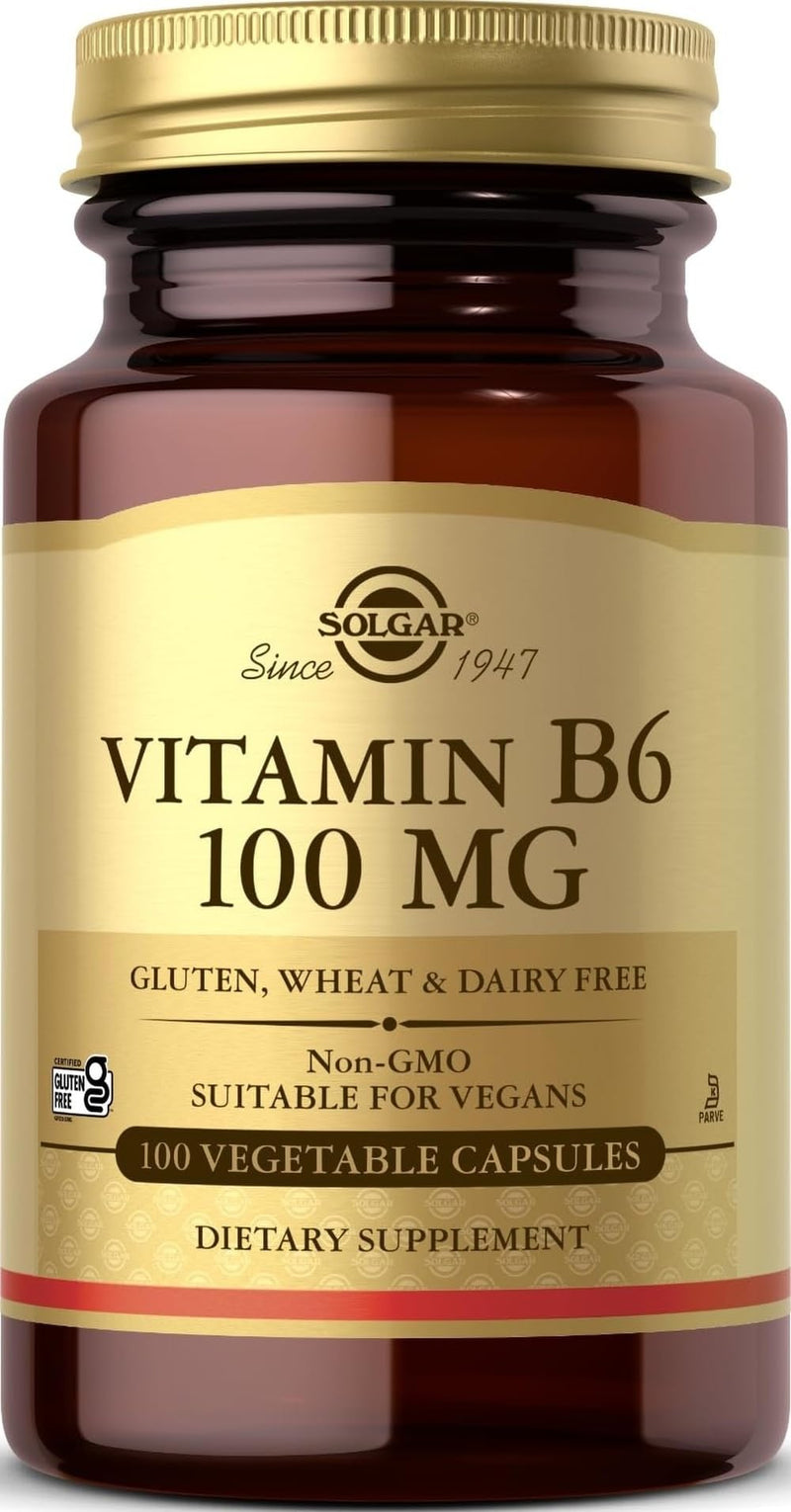 Vitamin B-6 100mg Solgar 100 Caps