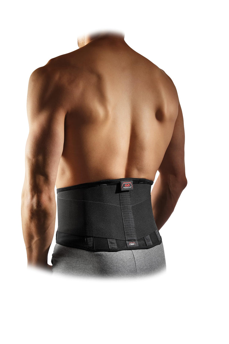 Mcdavid Lightweight Back Support Brace, Back Pain & Aches, Injury Recovery, Aids in Lifting & Activity Large Black - BeesActive Australia