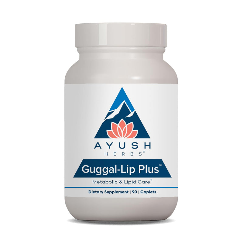 Ayush Herbs Guggal-Lip Plus, Daily Pill, 90 Servings | Metabolic Vitamins for Women & Men, Pure & Natural Metabolic Health Supplement with Guggul