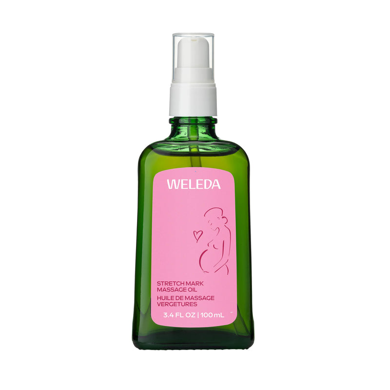 Weleda Stretch Mark Pregnancy Massage Oil, 3.4 Fluid Ounce, Plant Rich Oil with Vitamin E, Sweet Almond, Jojoba and Arnica Oils 3.4 Fl Oz (Pack of 1)