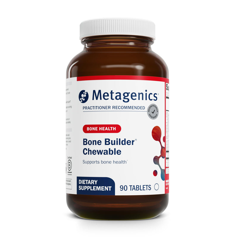 Metagenics Bone Builder Chewable Supplement, 90 Chewable Tablets | Calcium, Vitamin D and Magnesium for Bone Strength and Teeth Health, Supports Cardiovascular and Immune Function