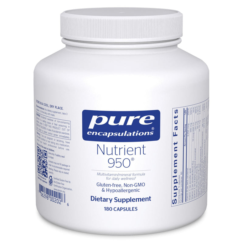 Pure Encapsulations Nutrient 950, 180 Capsules | Multivitamin Mineral Supplement to Support Physiological Functions and a Healthy Lifestyle* 180 Count (Pack of 1)