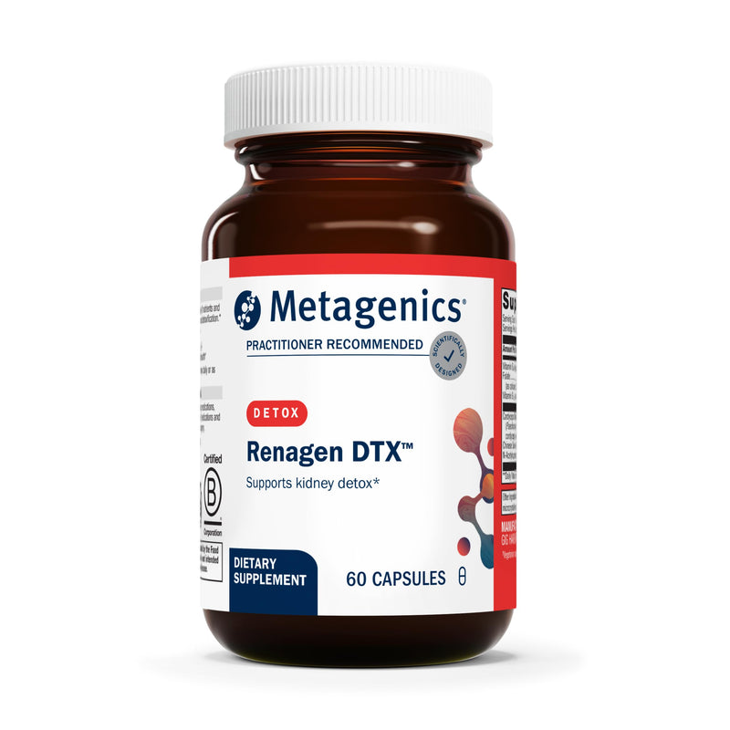 Metagenics Renagen DTX, Kidney & Bladder Detox Support, 60 Capsules | Kidney and Bladder Health Supplement, Supports Healthy Kidney and Urinary Function, Non-GMO and Gluten-Free 1