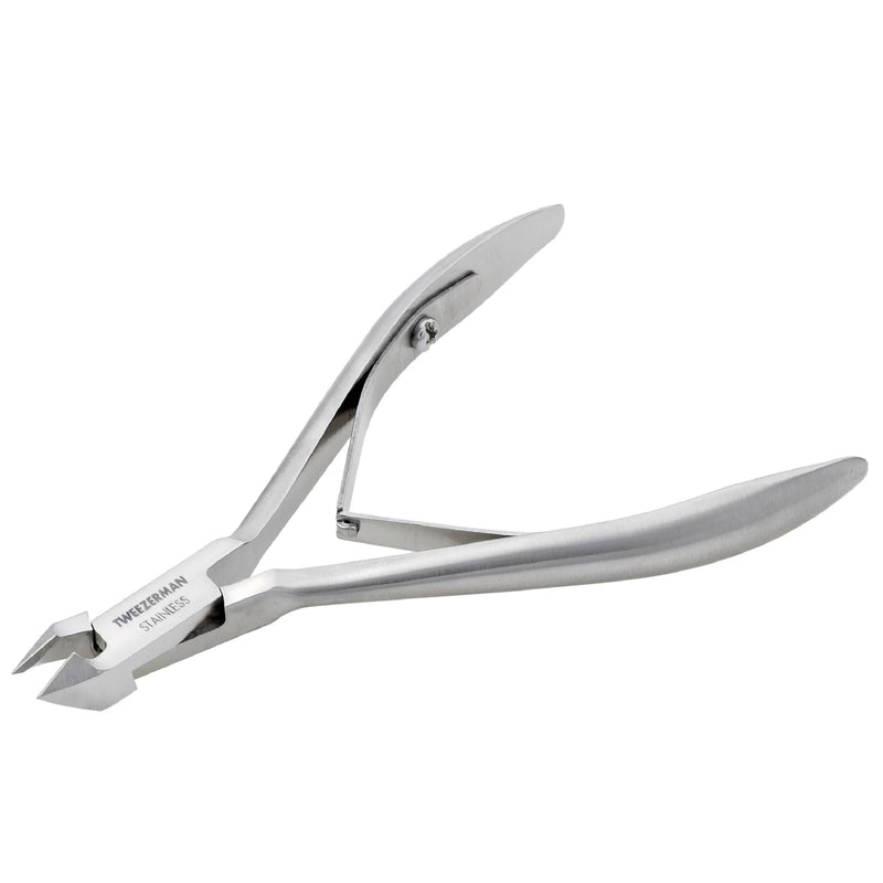 Tweezerman Rockhard Stainless Steel Cuticle Nipper, 1/2 Jaw 1 Count (Pack of 1)
