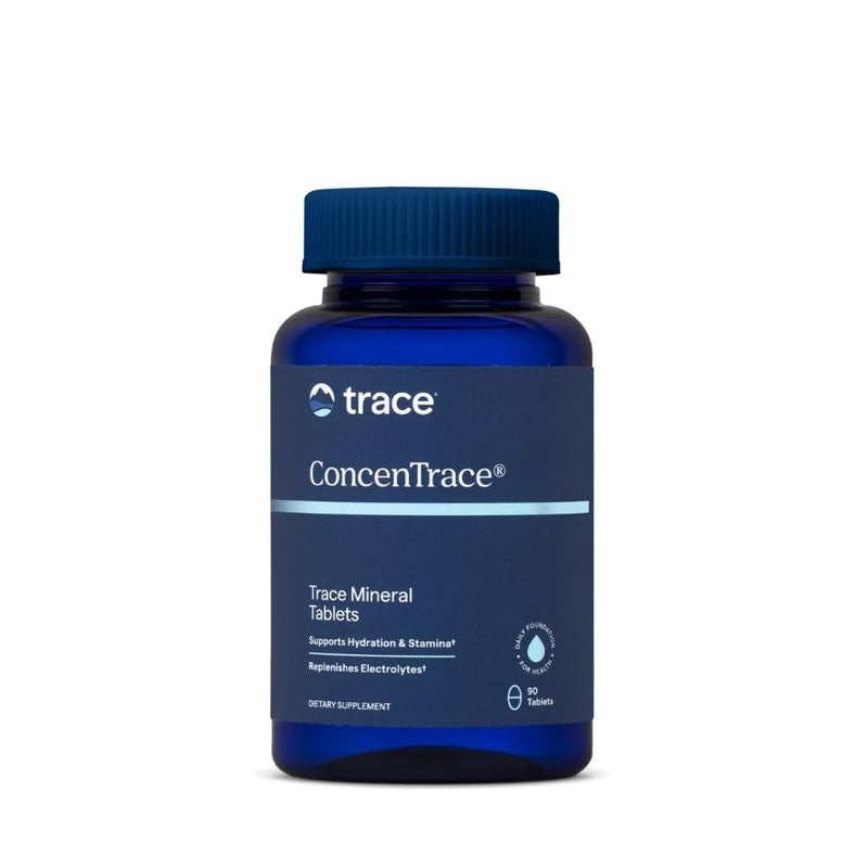 Trace Minerals ConcenTrace Trace Minerals Tablets - Daily Supplement for Overall Wellness - Natural Energy, Bone Strength, Healthy Connective Tissue & Immune System Support - 90 Count (30 Servings) 90 Count (Pack of 1) - BeesActive Australia