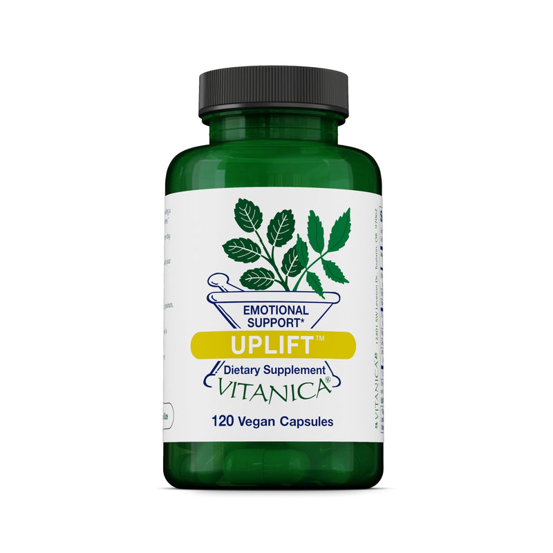 Vitanica Uplift, Mood and Emotional Support, Vegan, 120 Capsules Uplift Pro Logo 120 Count (Pack of 1)