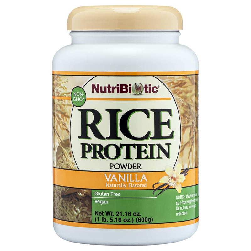 NutriBiotic ‚Äì Vanilla Rice Protein, 1 Lb 5 Oz (600g) | Low Carb, Keto-Friendly, Vegan, Raw Protein Powder | Grown & Processed Without Chemicals, GMOs or Gluten | Easy to Digest & Nutrient-Rich 1.31 Pound (Pack of 1) - BeesActive Australia