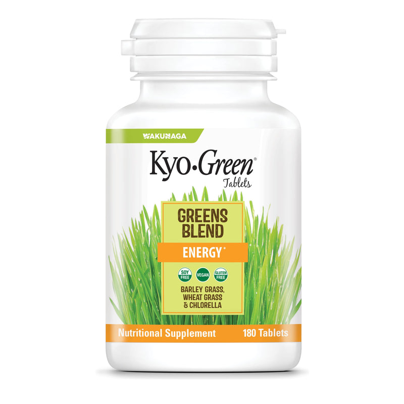 Kyo-Green Greens Blend Energy Tablets, 180 tablets 180 Count (Pack of 1)