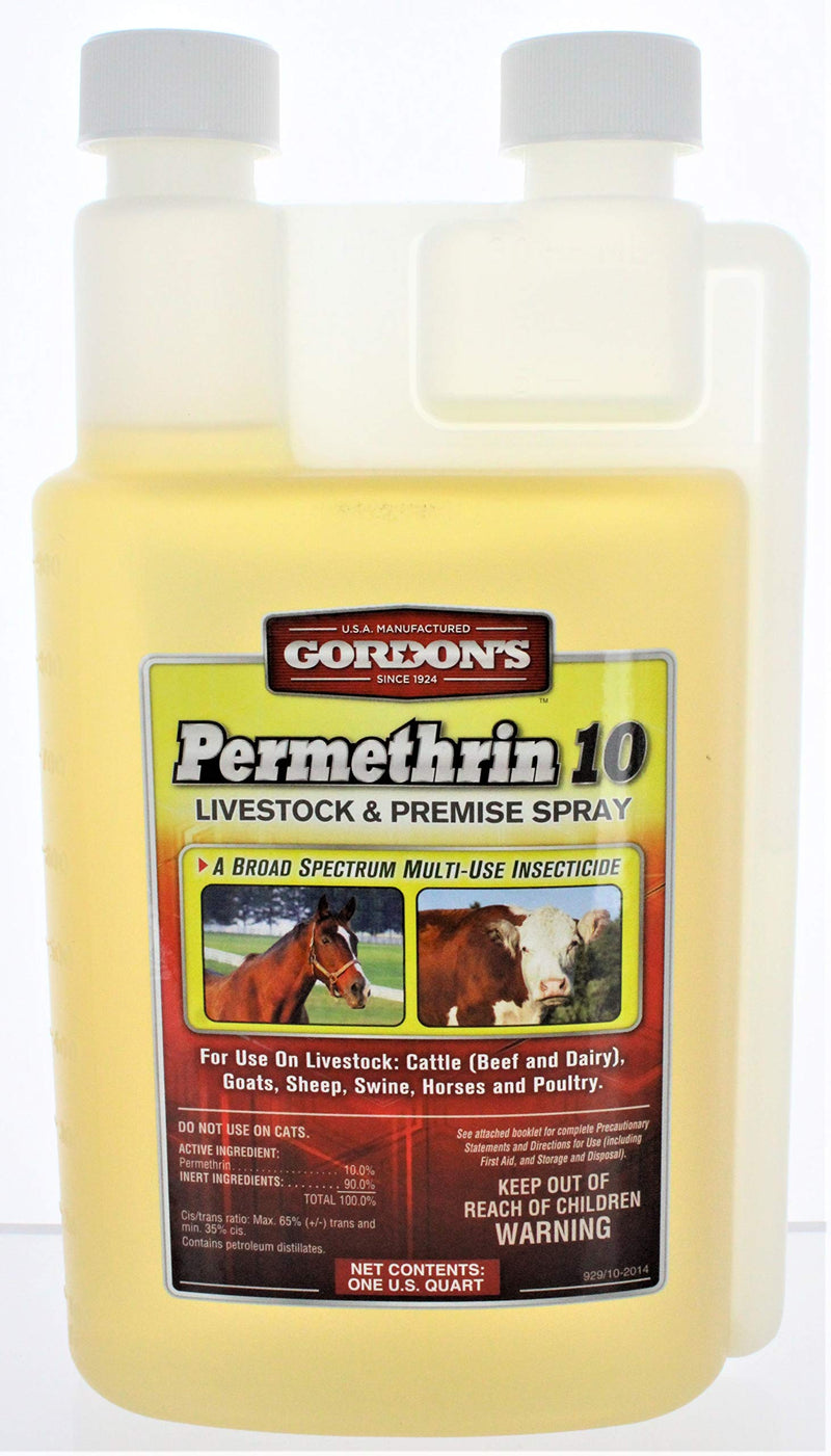 Gordon's Permethrin 10 Livestock & Premise Spray, 1 Quart, 9291082 - BeesActive Australia