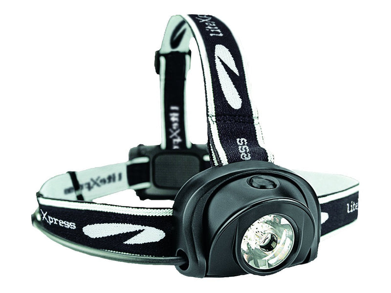 Litexpress LXL205001 Liberty 113-4, 303 Lumens Headlamp IP64 1 High Performance Seoul Semi LED NEW upgraded VERSION, Rear 2 Mode red LED in Battery pack