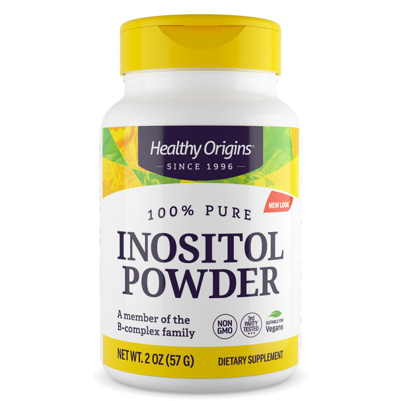Healthy Origins Inositol Powder, Vitamin B8, 56.7g (2 Oz) 2 Ounce (Pack of 1)