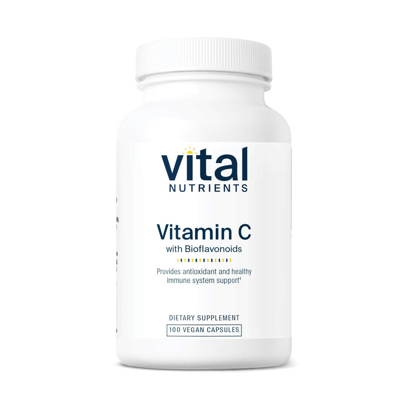 Vital Nutrients Vitamin C with Bioflavonoids - Vegan Supplement for Immune Support* - 1000mg Vitamin C and 500mg Citrus Bioflavonoid - Gluten, Dairy and Soy Free - Non-GMO - 100 Capsules 100 Count (Pack of 1)