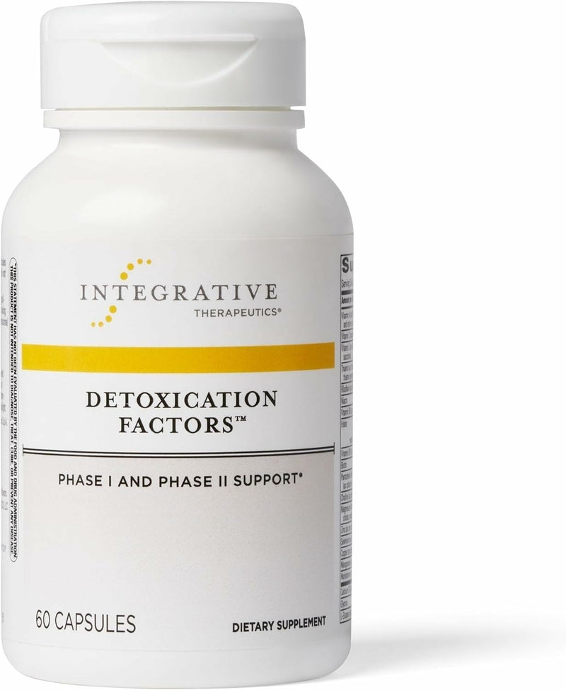 Integrative Therapeutics Detoxification Factors - Liver Supplement for Detoxification Pathway Support* - Includes Vitamins A & C - Dairy-Free - 60 Capsules (30 Servings) 60 Count (Pack of 1)