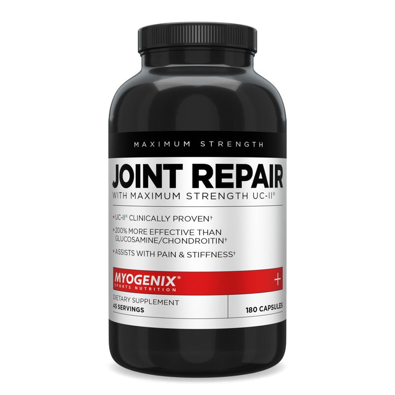 Myogenix Joint and Tissue Supplement – Glucosamine & Chondroitin with UC-II® and MSM, Joint Support Vitamins for Men, Bone and Joint Health Supplement (180 Capsules) Joint & Tissue (New Pack)