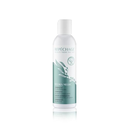 Repechage Hydra Medic Facial Toner & Astringent for Oily Skin with Green Tea, BHA Salicylic Acid, Seaweed Extracts & Willow Bark – Clarifying, Pore Minimizing, Balancing Toner for Face, 6 fl oz