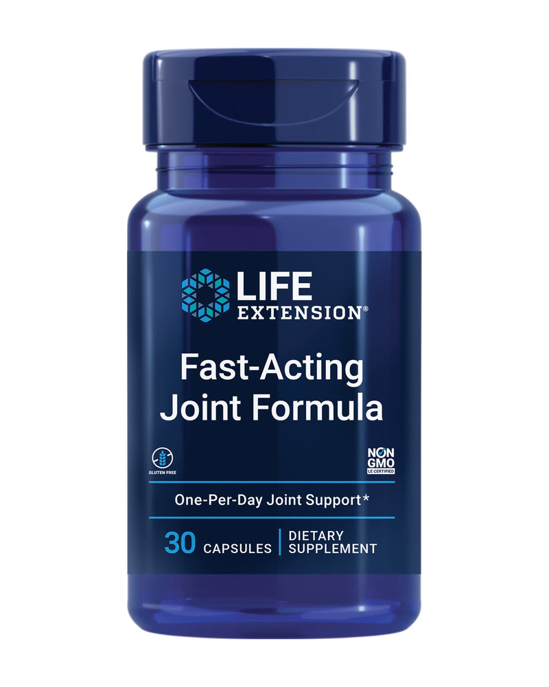 Life Extension Fast-Acting Joint Formula, 30 Capsules | With Keratin, Korean Angelica & Hyaluronic Acid, Joint Health Support, Non-GMO & Gluten-Free