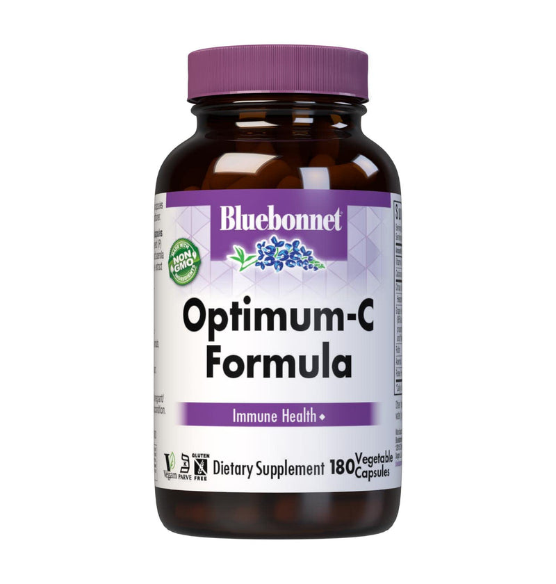 BlueBonnet Optimum C Formula Vegetable Capsules, 180 Count | Third-party tested for purity and potency; manufactured in the USA
