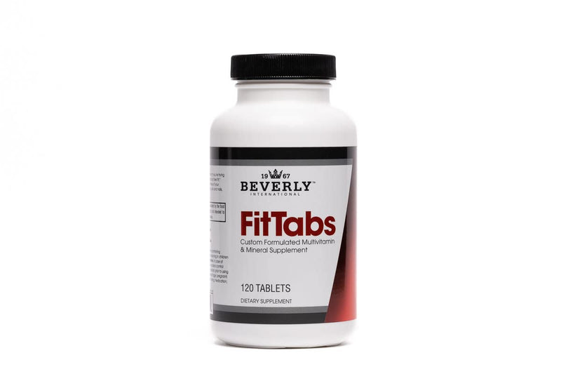 Beverly International Fit Tabs Daily Multi-Vitamin/Mineral, 120 Tablets | Energy & Vitality, Performance & Wellness, Daily Fitness Lifestyle Support, Iron Peptonate, Botanical Extracts & Probiotics