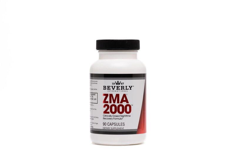 Beverly International ZMA 2000, Zinc Magnesium Aspartate, 90 Capsules | Improves Muscle Strength, Endurance, Immune Support & Recovery Post Training, Zinc Magnesium Aspartate & Vitamin B6