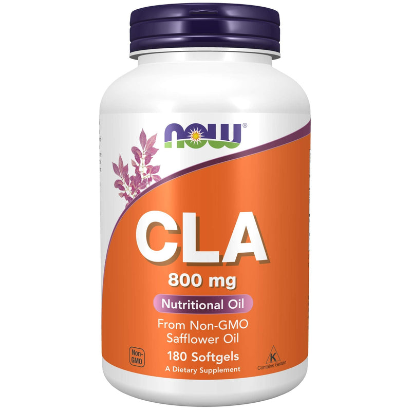 NOW Supplements, CLA (Conjugated Linoleic Acid) 800 mg, Nutritional Oil, 180 Softgels 180 Count (Pack of 1) - BeesActive Australia